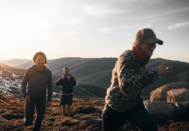 Snowy Mountains — alpine run at sunrise